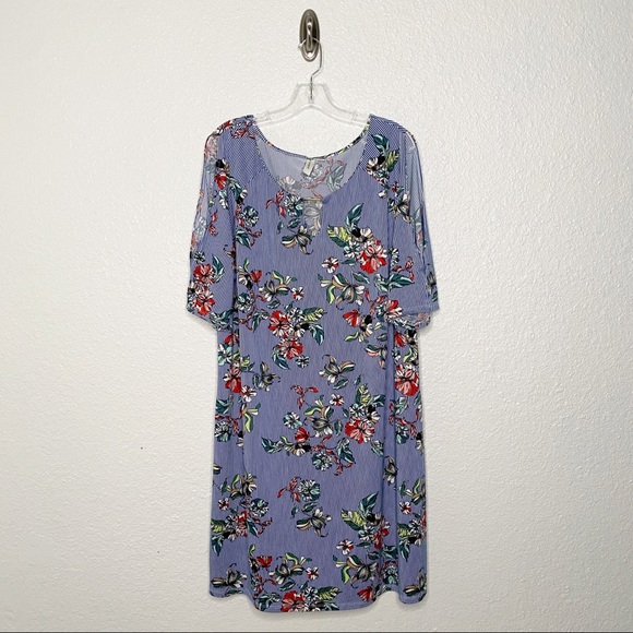 TACERA SHIFT STRIPED DRESS SIZE 3X - Picture 4 of 11